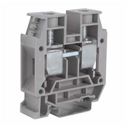 Morsetto passante a vite 35mm² colore grigio per impianti elettrici civili e industriali