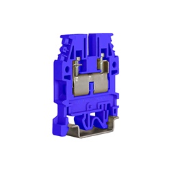 Morsetto passante a vite CBCBX24 4mm² compatto installazione elettrica efficiente blu