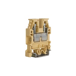 Morsetto passante a vite 6mm² beige serie CBD installazione elettrica rapida e sicura
