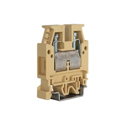 Morsetto passante a vite beige 10mm² per installazioni elettriche sicure e rapide