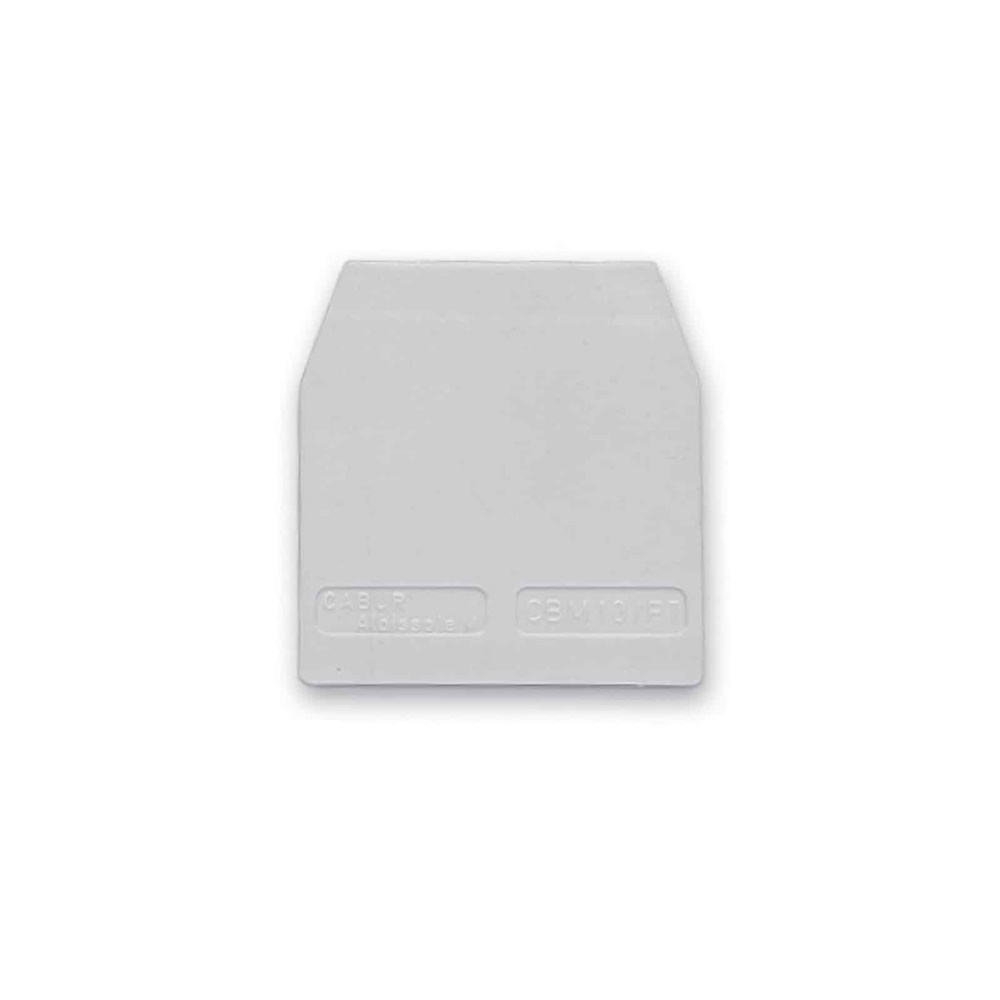 Piastrina terminale CB35/PT beige isolante per morsettiere CBD.35 installazione rapida impianti elettrici professionali