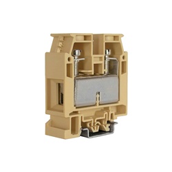 Morsetto passante CBCB810 vite 70mm² beige collegamenti elettrici sicuri installazione su guide standard