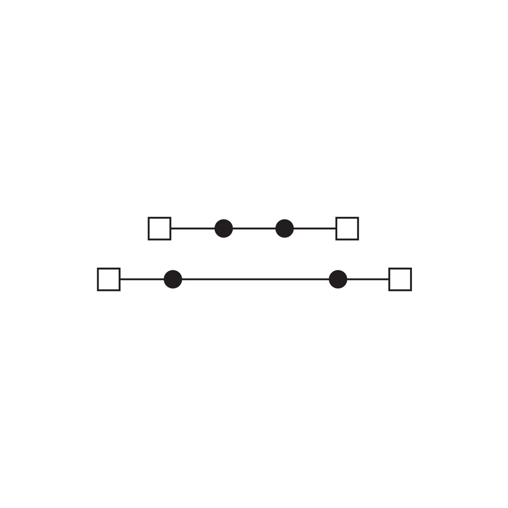 Morsetto a vite 2,5mm² 2-piani grigio serie DBC per cablaggio elettrico