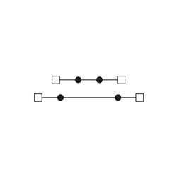 Morsetto a vite 2,5mm² 2-piani grigio serie DBC per cablaggio elettrico