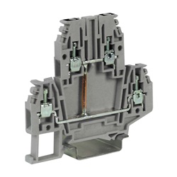 Morsetto a vite 2,5mm² 2 piani interconnessi beige serie DBC per cablaggio elettrico
