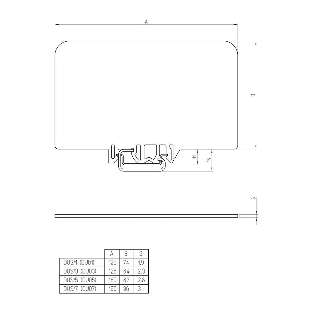 Diaframma separatore DUS/1 compatibile MB100 MB200 uso industriale