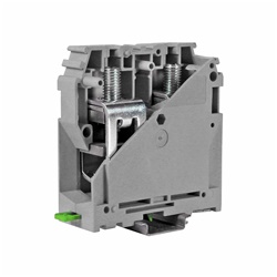 Morsetto a vite 150mm2 grigio per connessioni elettriche passanti