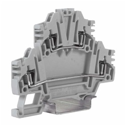 Morsetto a molla 2.5-4mm² 2 piani colore grigio per connessioni elettriche