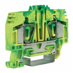 Morsetto a molla 6mm² 2 poli 1 piano terra CBHT320 per cablaggio elettrico