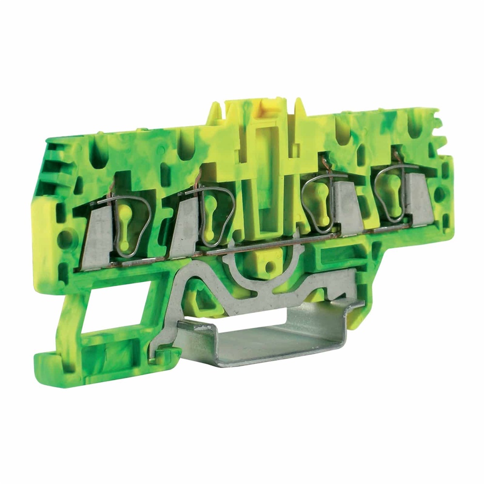Morsetto a molla 2.5mm² 4 poli 1 piano terra CBHT520 per cablaggio elettrico