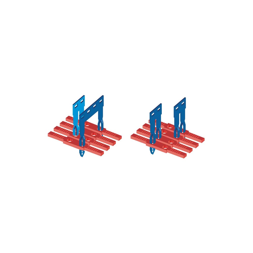 Ponte pettine PTC/3/00 47 poli morsetti a molla 2,5mm² connessioni rapide e sicure impianti elettrici