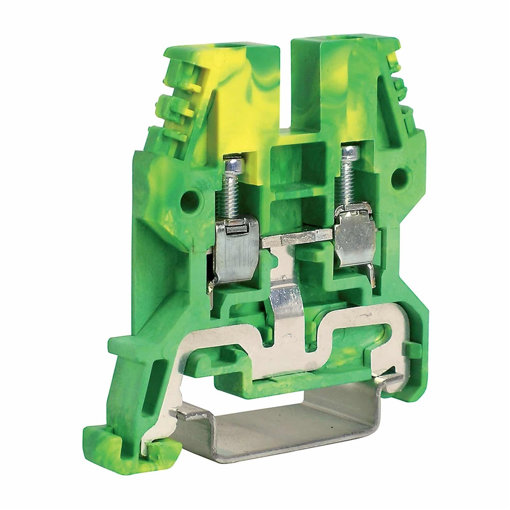 Morsetto TEO.4 a vite 4mm² 1-piano per messa a terra installazioni elettriche