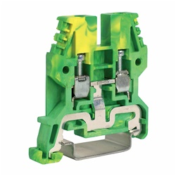 Morsetto TEO.4 a vite 4mm² 1-piano per messa a terra installazioni elettriche