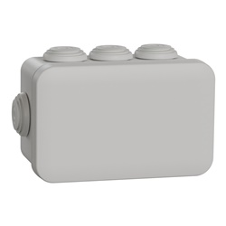 Scatola derivazione Mureva IP55 105x65x55 mm 8 entrate stagne grigio parete