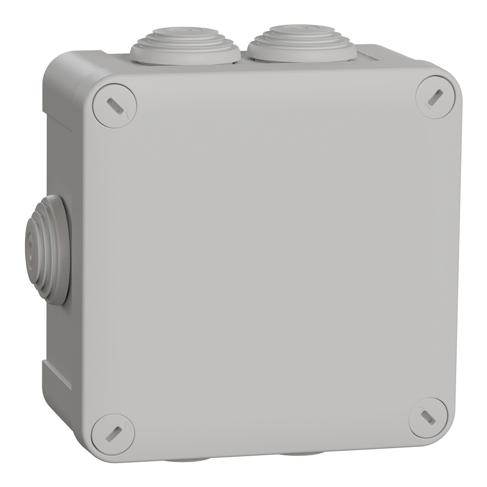 Scatola derivazione IP55 Mureva Schneider Electric ABS resistente urti montaggio parete ambienti umidi polverosi