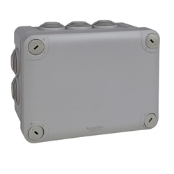 Scatola derivazione Mureva IP55 150x105x80 mm entrate stagne per installazioni parete ambienti umidi e polverosi