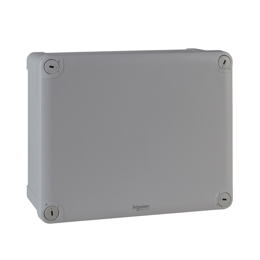 Scatola derivazione IP55 225x175x100 mm lati lisci ABS installazione parete ambienti umidi polverosi