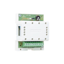 Temporizzatore regolabile 3-180 secondi, comando serrature tensione permanente, 12VAC-DC, montaggio DIN 4 moduli