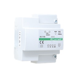 Trasformatore 230VAC/12-24VAC 60VA, montaggio DIN 5 moduli, morsettiera