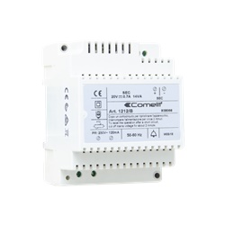 Alimentatore 230VAC/20VDC 14VA, protezione PTC, 4 moduli DIN