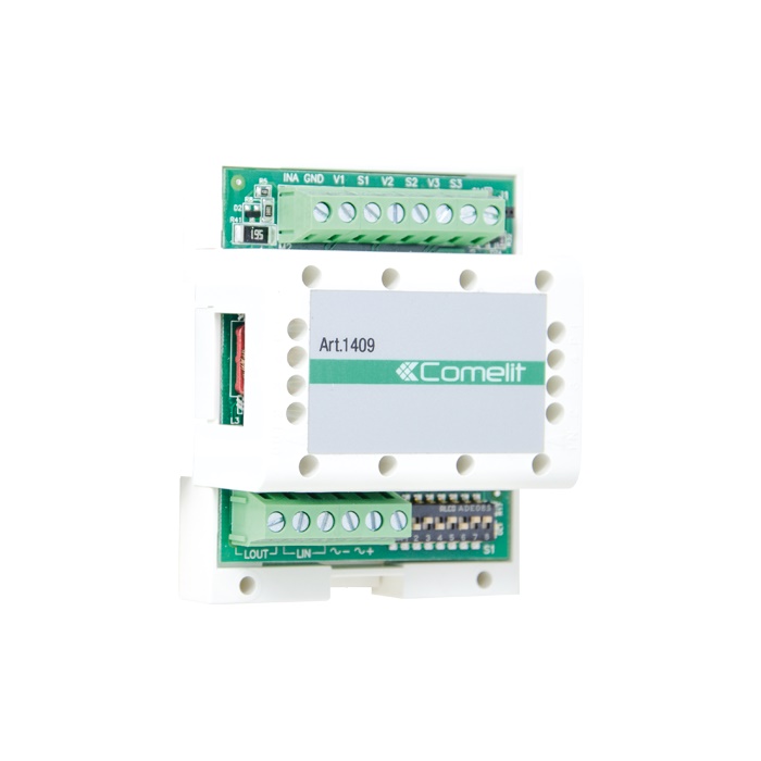 Modulo telecamere scorporate, sistema Simplebus 2, gestione 3 telecamere colori, ciclica, alimentazione 12VAC/20VDC
