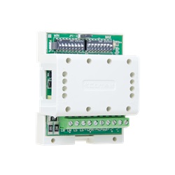 Scambio digitale avanzato Simplebus 1, fino a 120000 utenti, multi-villa e portineria, allarmi, 12VAC-20VDC, DIN 4 moduli