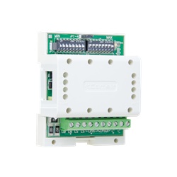 Scambio digitale avanzato Simplebus 1, fino a 120000 utenti, multi-villa e portineria, allarmi, 12VAC-20VDC, DIN 4 moduli