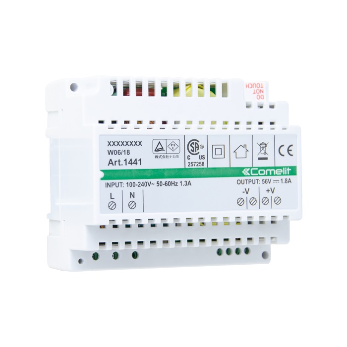 Alimentatore 110-240VAC/56VDC 100W, sistema ViP, montaggio DIN 6 moduli