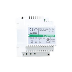 Alimentatore 100-240VAC/33VDC, 500mA continui 1.2A spunto, pulsantiere esterne, 4 moduli DIN