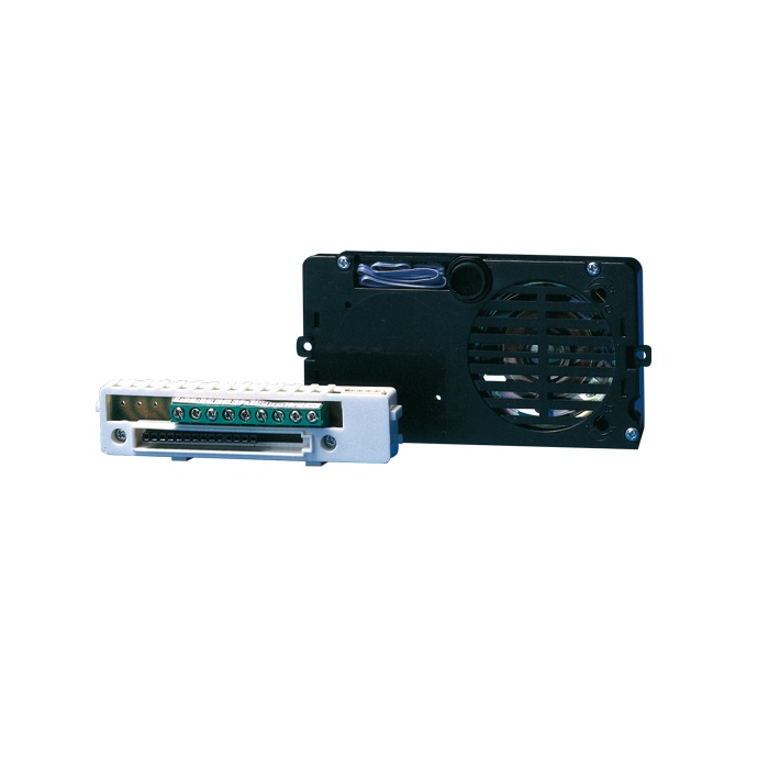 Serie Ikall - Gruppo audio per cablaggio tradizionale 4+N, doppio amplificatore, altoparlante stagno, microfono elettret