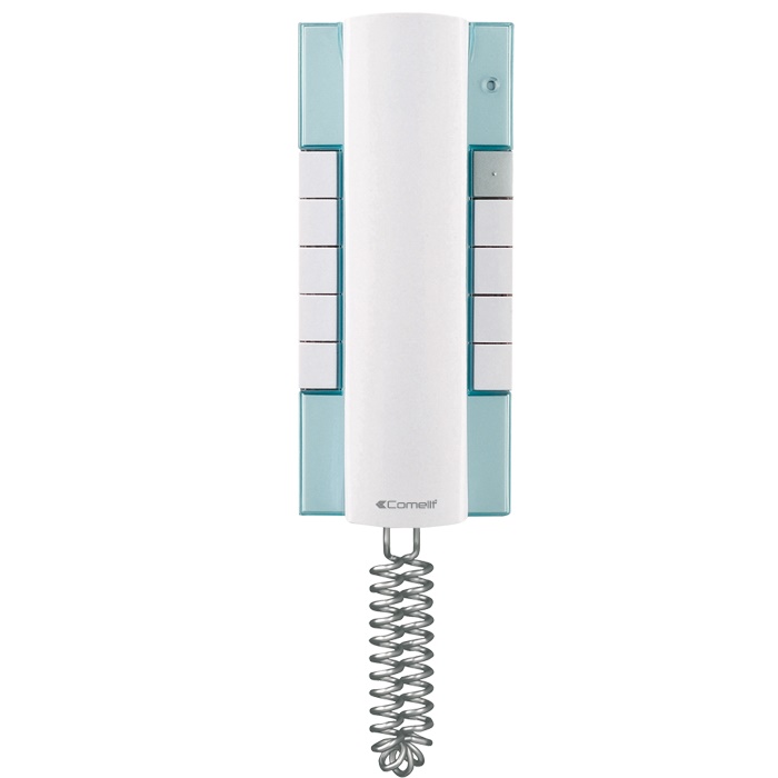 Serie Style - Citofono con chiamata elettronica, sistema ViP, 9 pulsanti configurabili, LED segnalazione, privacy