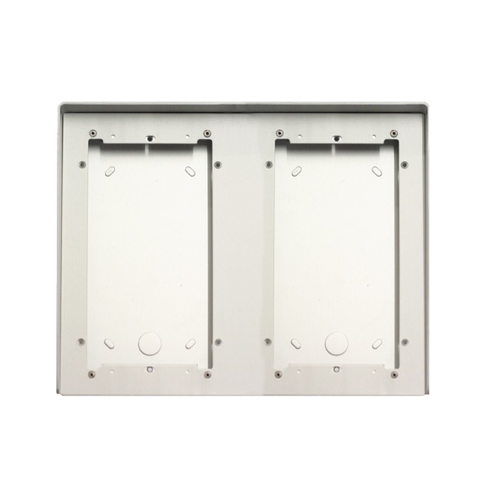 Serie Ikall - Custodia antipioggia alluminio anodizzato 4 moduli, 281x242x85mm