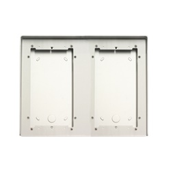 Serie Ikall - Custodia antipioggia alluminio anodizzato 4 moduli, 281x242x85mm