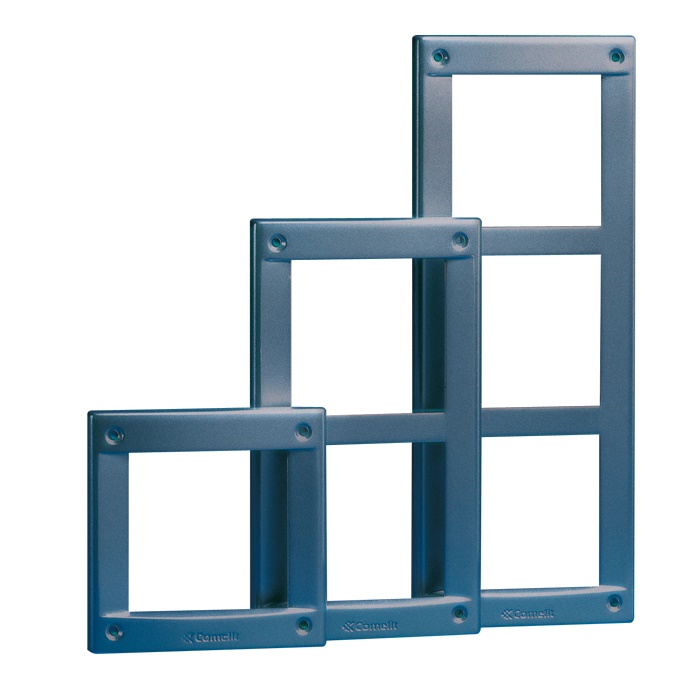 Serie Vandalcom - Telaio da parete, alluminio pressofuso grigio scuro, vernice resistente ambiente esterno