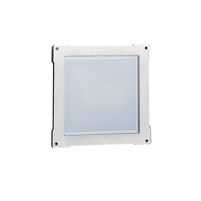 Serie Vandalcom - Modulo segnalazioni/portanomi, acciaio inox 2,5mm, cartoncino 12 nomi