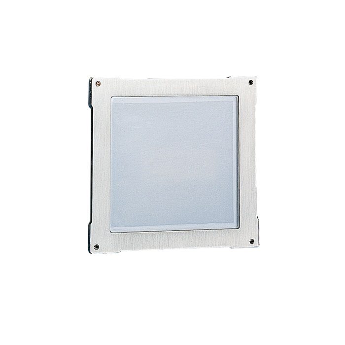 Serie Vandalcom - Modulo segnalazioni/portanomi, acciaio inox 2,5mm, cartoncino 12 nomi