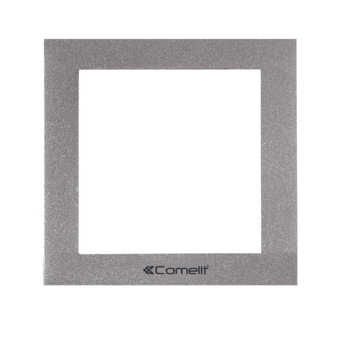 Serie Ikall - Telaio da parete 1 modulo, alluminio pressofuso silver, 125x125x37.5mm