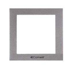Serie Ikall - Telaio da parete 1 modulo, alluminio pressofuso silver, 125x125x37.5mm
