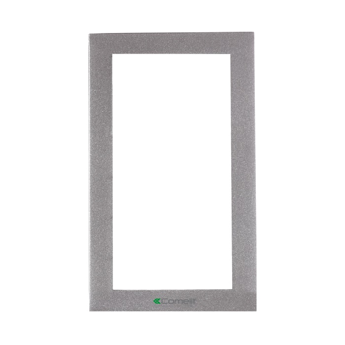 Serie Ikall - Telaio da parete 2 moduli, alluminio pressofuso silver, 125x215x37.5mm