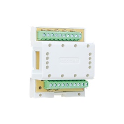 Modulo concentratore 9 uscite, sistema Simplebus 1, distribuzione segnale video, montaggio DIN 4 moduli