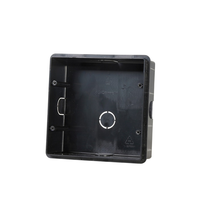Scatola da incasso per videocitofoni Icona/Planux/Smart, compatibile accessorio inclinazione, 132x132x50mm