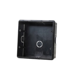 Scatola da incasso per videocitofoni Icona/Planux/Smart, compatibile accessorio inclinazione, 132x132x50mm