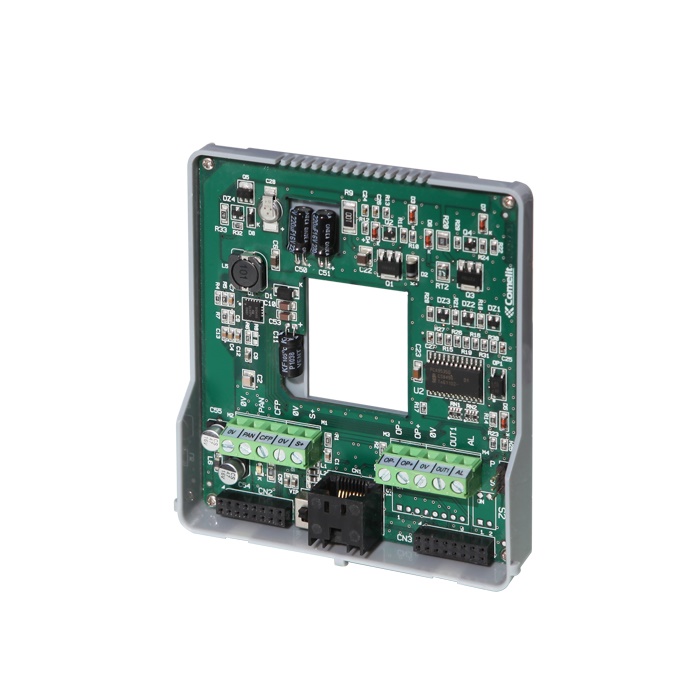 Serie Planux - Staffa completamento monitor con gestione chiamata fuori porta, sistema ViP, rubrica interna, ingressi allarme/panico