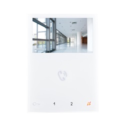 Serie Mini - Videocitofono vivavoce 4.3/16:9, sistema Simplebus 2, 5 pulsanti touch retroilluminati, full-duplex