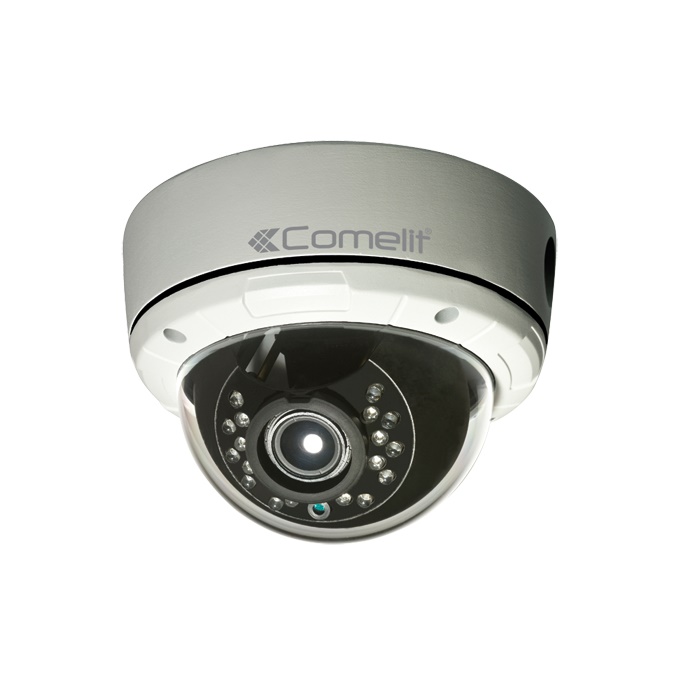 Telecamera IP vandaldome a colori Full HD 1080p, varifocale 2.8-12mm, IR 15m, contenitore waterproof IP65