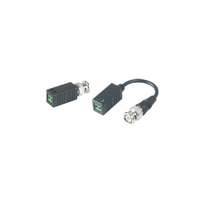 Kit ricetrasmettitore passivo per cavo UTP, conversione segnale video su CAT5, connettori BNC, terminali a vite