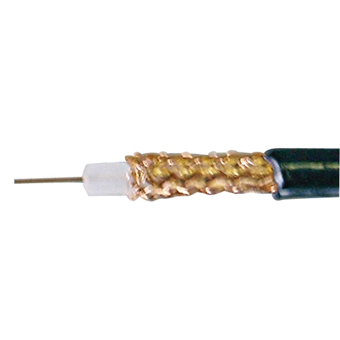 Cavo coassiale RG59/U 75 ohm, schermo rame, isolamento polietilene, diametro 6mm