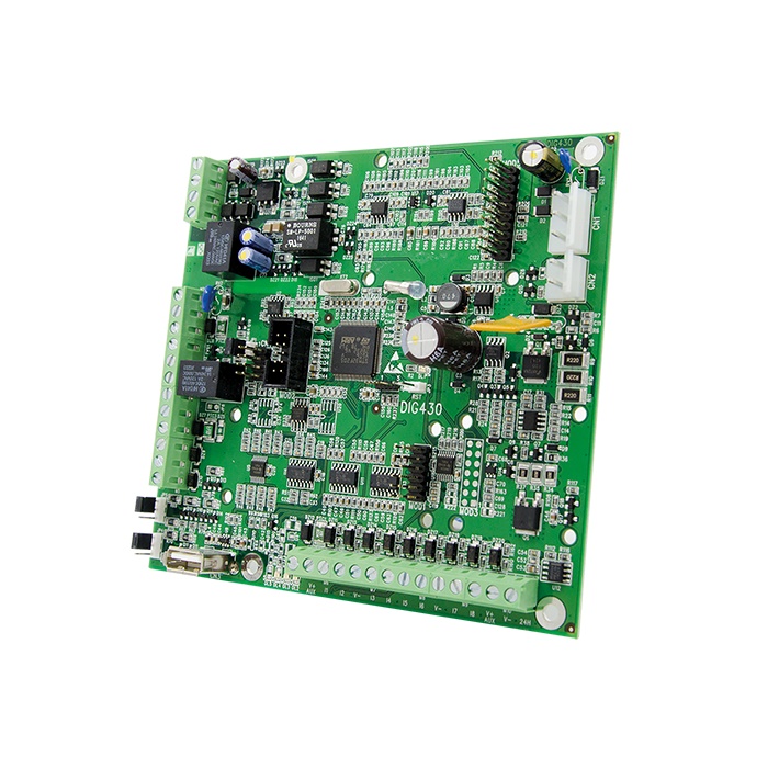 Serie Vedo - Scheda centrale VEDO34, 8 zone esp. 34, 8 aree, PSTN, 68 zone double, bus RS485, USB, EN50131 grado 2