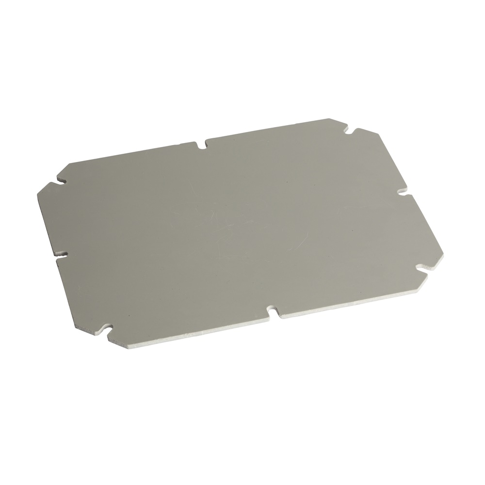 Pannello lamiera zincato spessore 15 mm per scatola Mureva 175x150 mm montaggio multifunzione