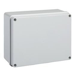 Scatola derivazione Pilote termoplastica IP56 190x140x70 mm lati lisci uso industriale e esterno